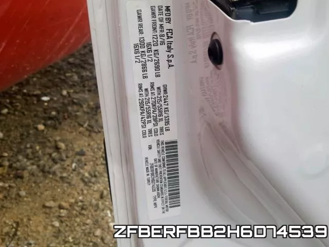 ZFBERFBB2H6D74539 фото 2