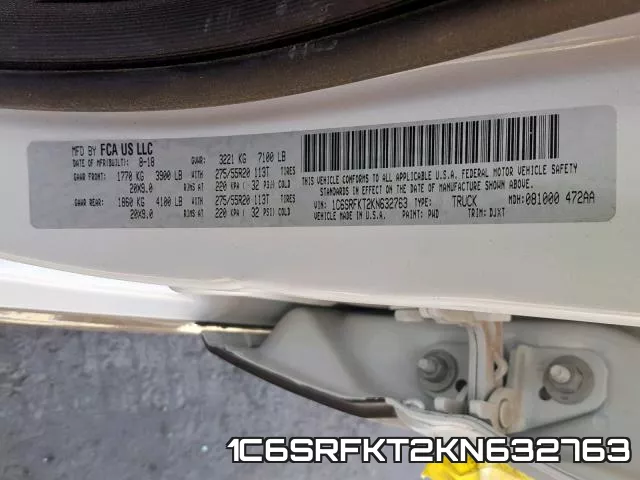 1C6SRFKT2KN632763 фото 2