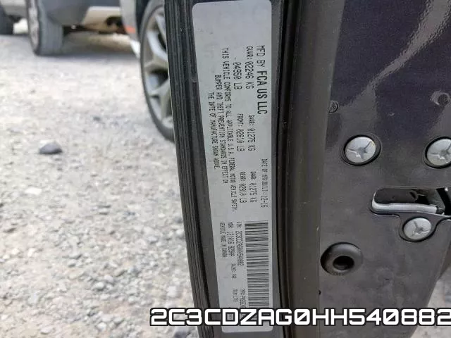 2C3CDZAG0HH540882 фото 2