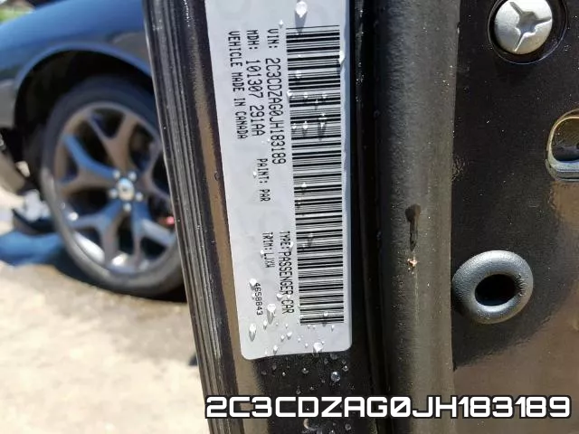 2C3CDZAG0JH183189 фото 2