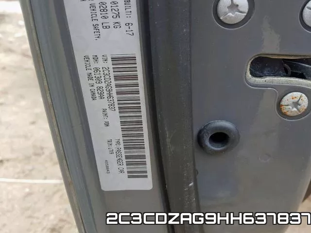 2C3CDZAG9HH637837 фото 2