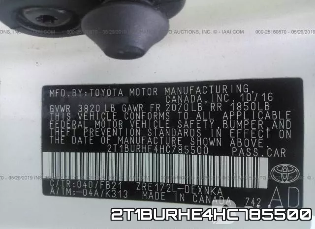 2T1BURHE4HC785500 фото 10