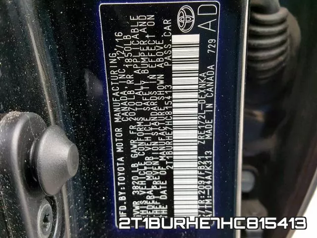 2T1BURHE7HC815413 фото 2