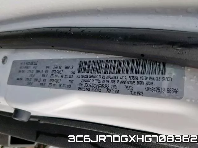 3C6JR7DGXHG708362 фото 2