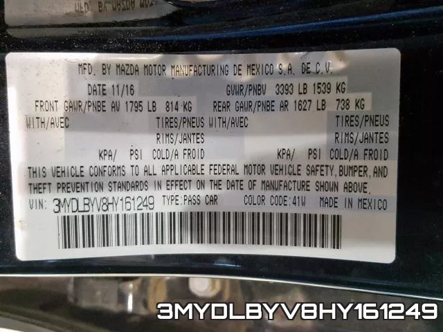 3MYDLBYV8HY161249 фото 2
