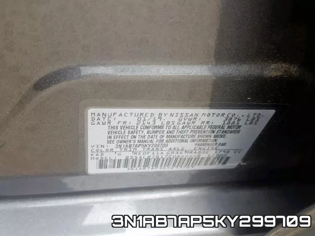 3N1AB7AP5KY299709 фото 2