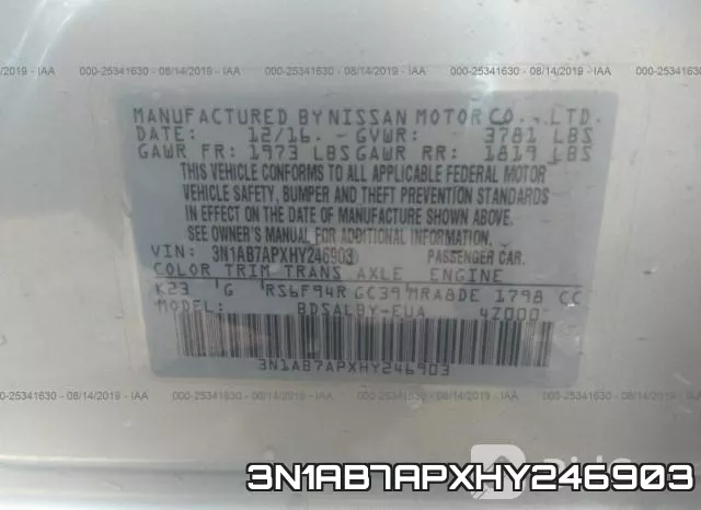 3N1AB7APXHY246903 фото 10