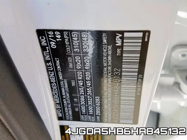 4JGDA5HB6HA845132 фото 2