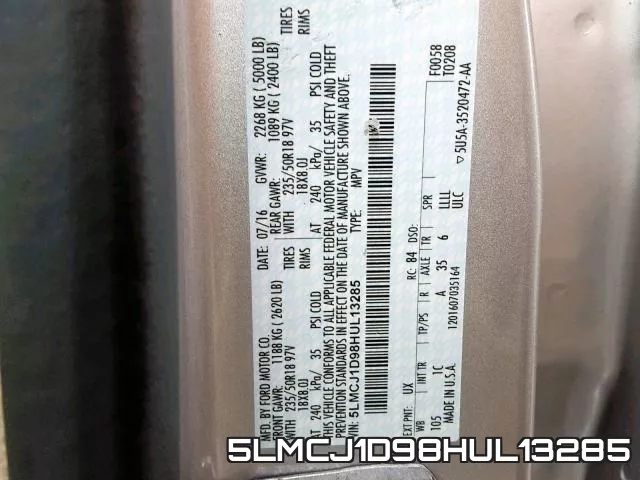 5LMCJ1D98HUL13285 фото 2