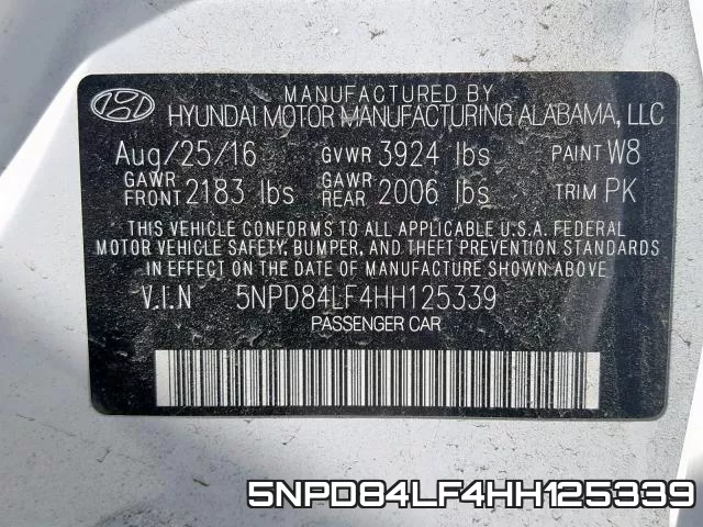 5NPD84LF4HH125339 фото 2
