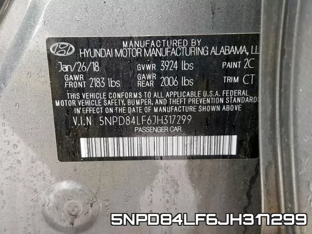 5NPD84LF6JH317299 фото 2