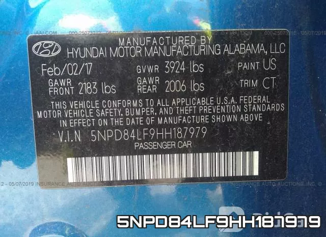 5NPD84LF9HH187979 фото 9