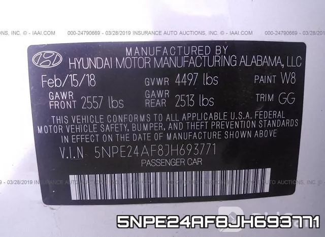 5NPE24AF8JH693771 фото 10