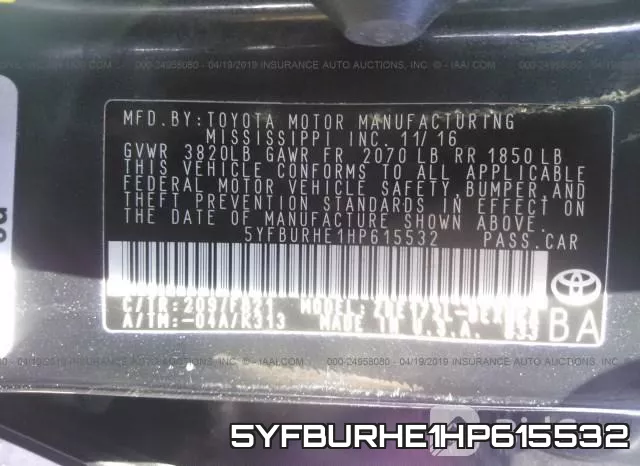 5YFBURHE1HP615532 фото 10