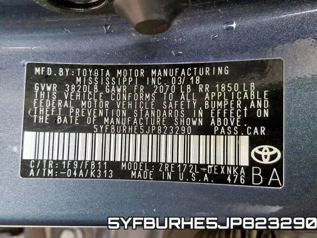 5YFBURHE5JP823290 фото 2