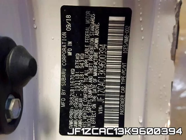 JF1ZCAC13K9600394 фото 2