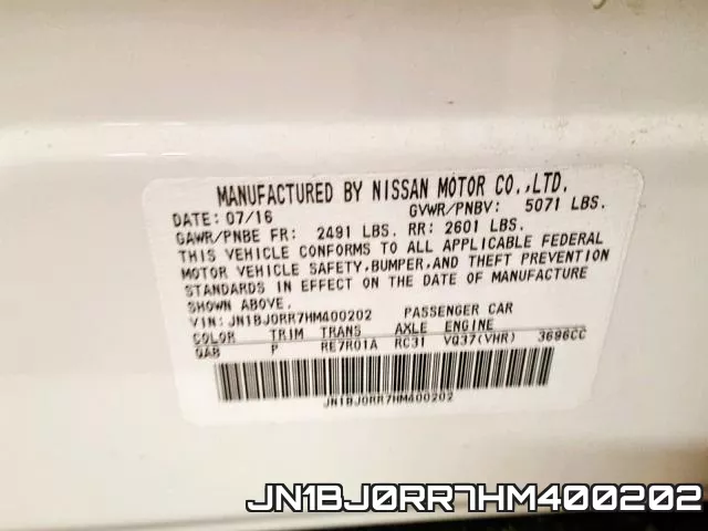 JN1BJ0RR7HM400202 фото 2