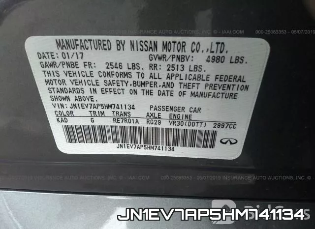 JN1EV7AP5HM741134 фото 10