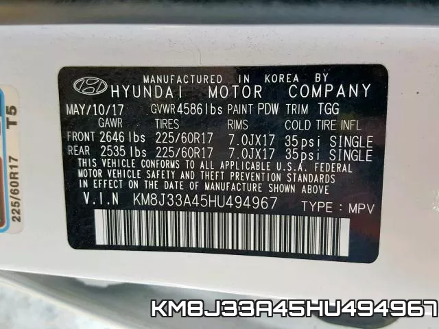 KM8J33A45HU494967 фото 2