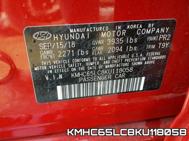 KMHC65LC8KU118058 фото 2