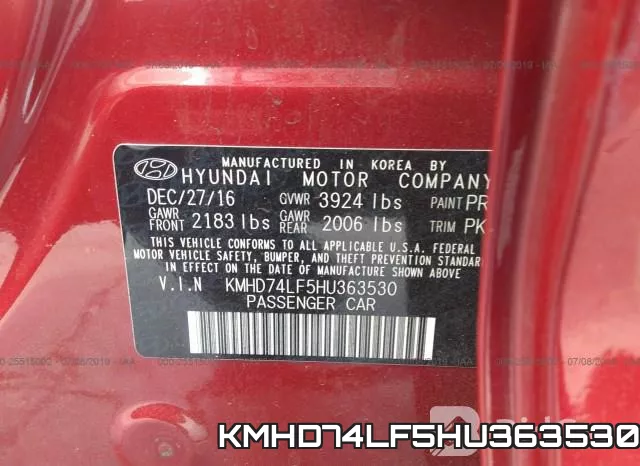 KMHD74LF5HU363530 фото 10