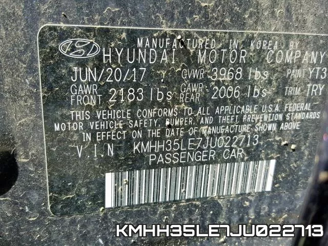 KMHH35LE7JU022713 фото 2