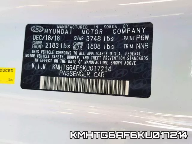 KMHTG6AF6KU017214 фото 2