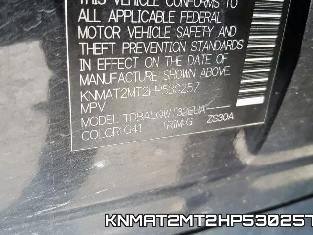 KNMAT2MT2HP530257 фото 2