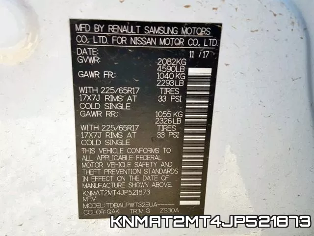 KNMAT2MT4JP521873 фото 2