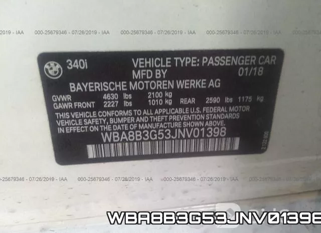 WBA8B3G53JNV01398 фото 10