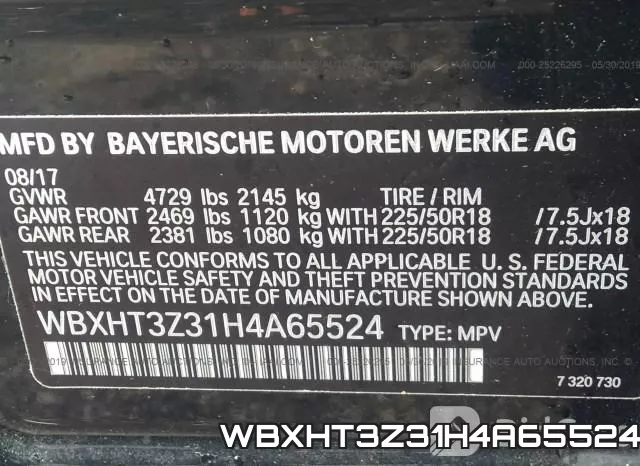 WBXHT3Z31H4A65524 фото 10