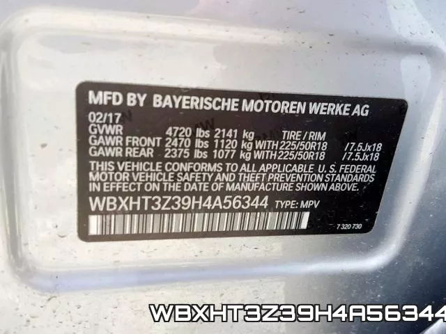 WBXHT3Z39H4A56344 фото 2