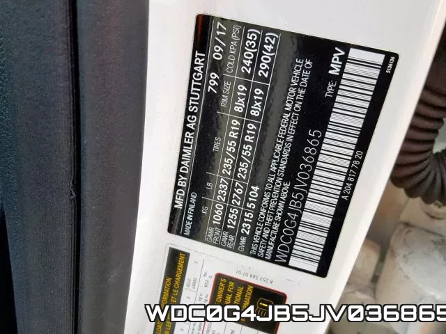 WDC0G4JB5JV036865 фото 2