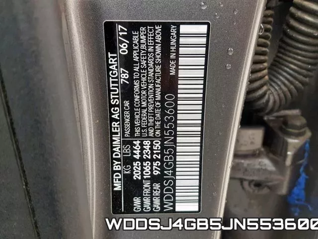 WDDSJ4GB5JN553600 фото 2