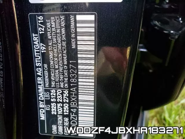 WDDZF4JBXHA183271 фото 2