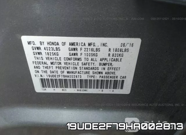 19UDE2F79HA002873 фото 10