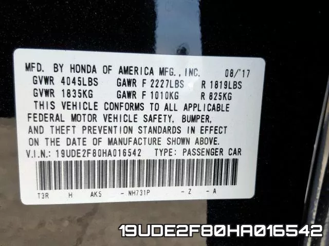 19UDE2F80HA016542 фото 2