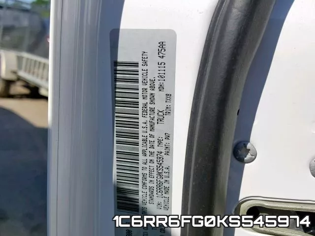 1C6RR6FG0KS545974 фото 2