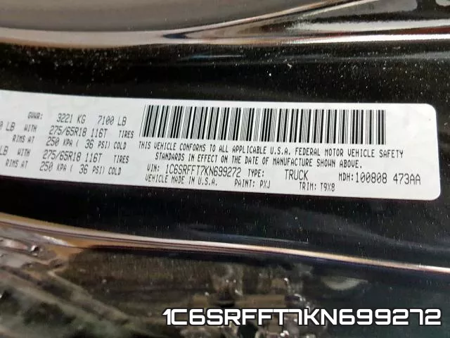 1C6SRFFT7KN699272 фото 2