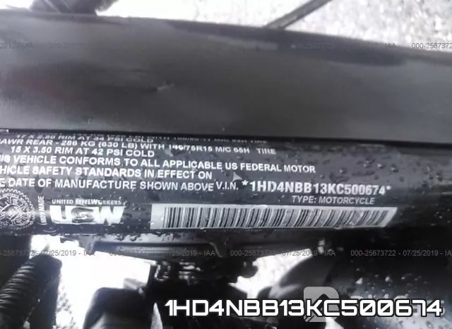 1HD4NBB13KC500674 фото 2