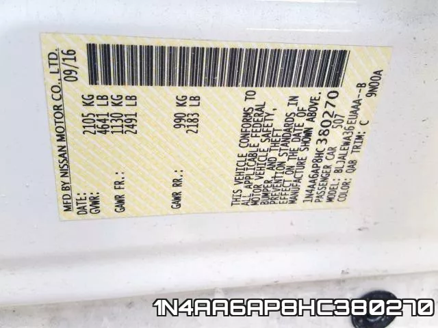 1N4AA6AP8HC380270 фото 2