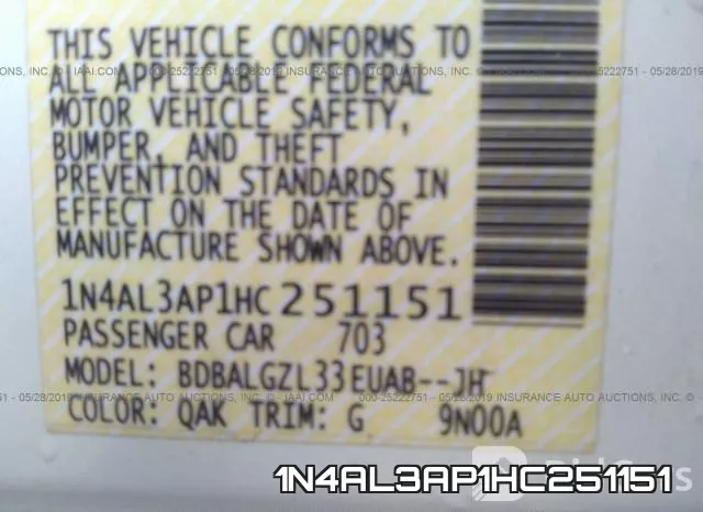 1N4AL3AP1HC251151 фото 9