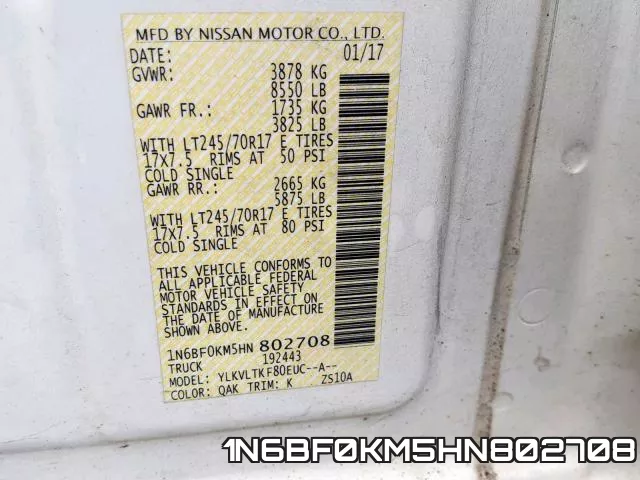 1N6BF0KM5HN802708 фото 2