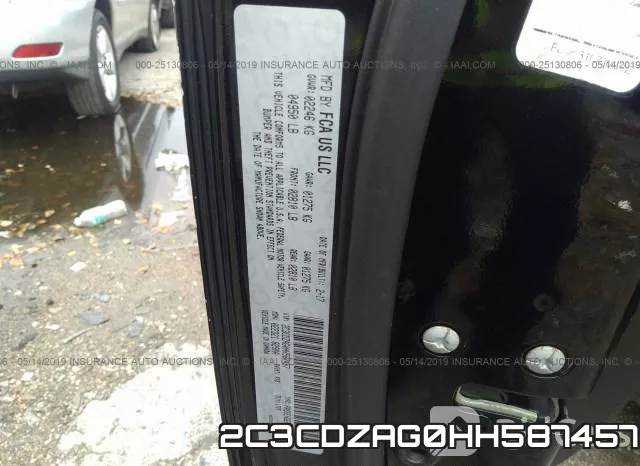 2C3CDZAG0HH587457 фото 10