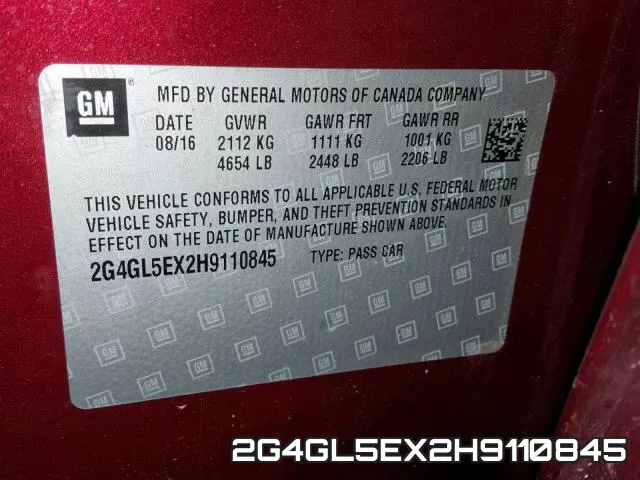 2G4GL5EX2H9110845 фото 2