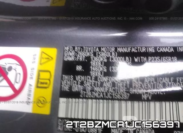 2T2BZMCA1JC156397 фото 10