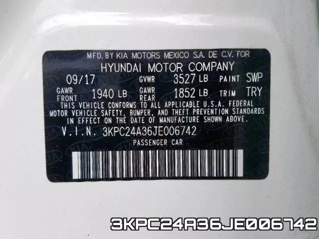 3KPC24A36JE006742 фото 2