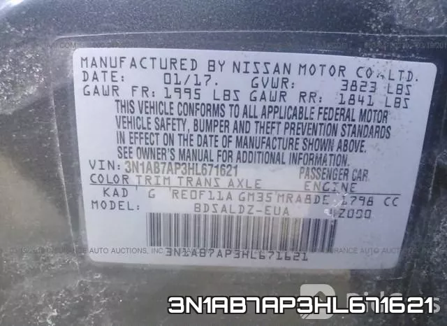 3N1AB7AP3HL671621 фото 10