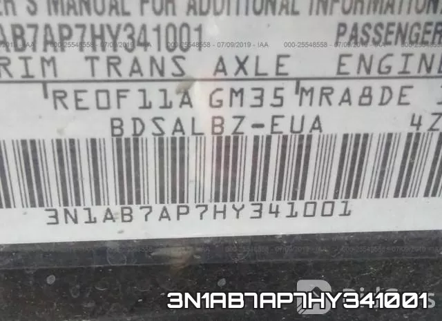 3N1AB7AP7HY341001 фото 10