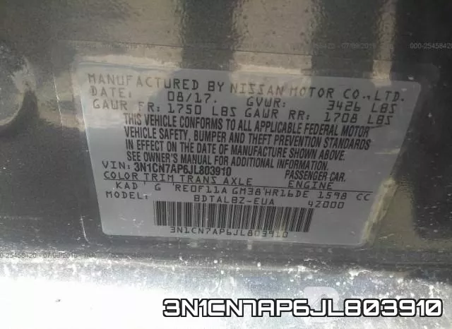 3N1CN7AP6JL803910 фото 10